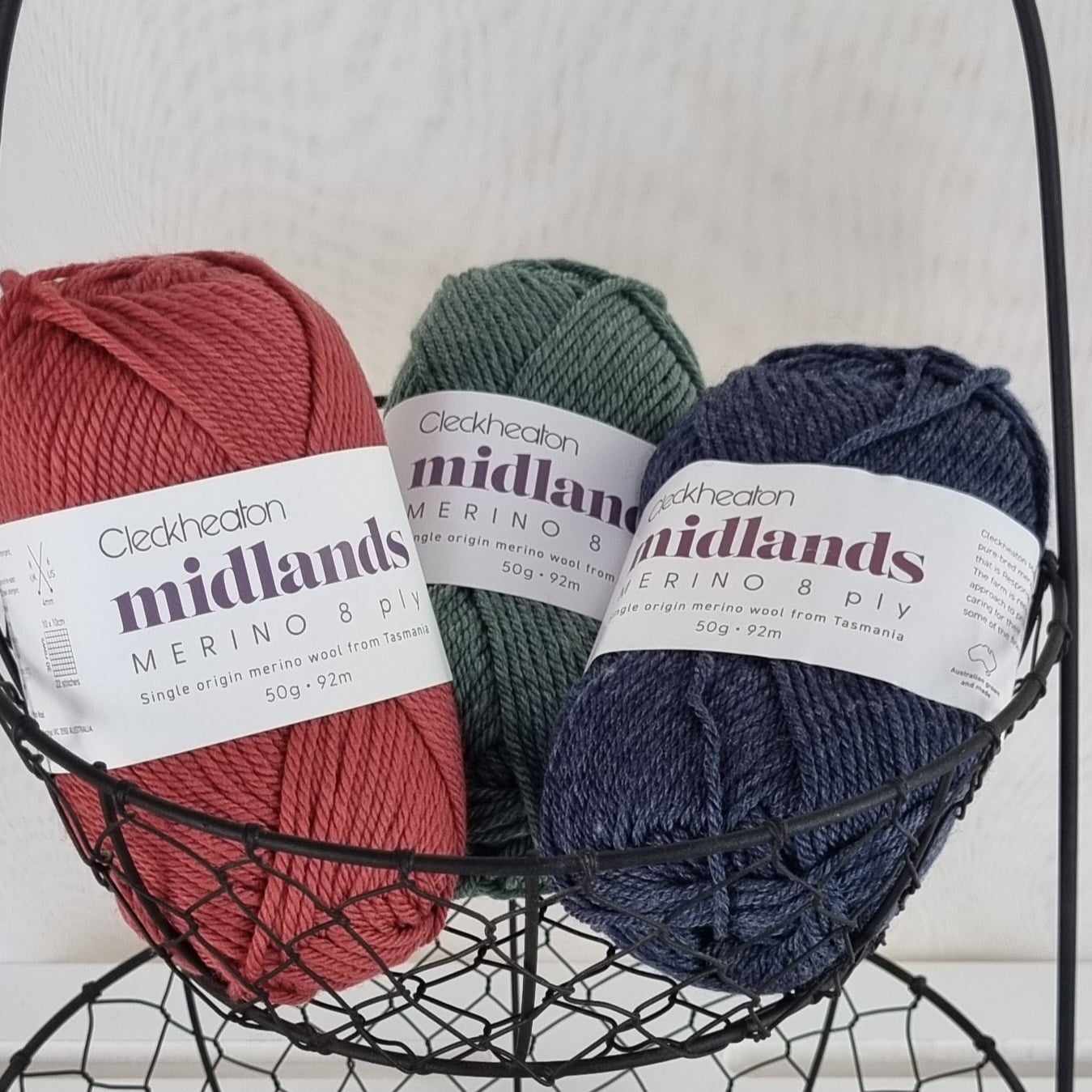 Midlands Merino Australian Wool 8 Ply - Jacaranda Country Crafts