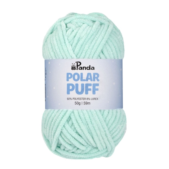Panda Polar Puff Yarn – Soft Sparkly Chenille (50g)