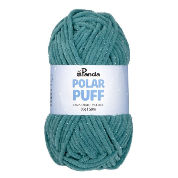 Panda Polar Puff Yarn – Soft Sparkly Chenille (50g)