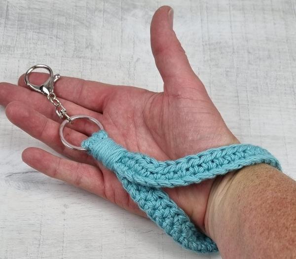 Keyring Wrist Band Wrist Strap- Handmade - Jacaranda Country Crafts