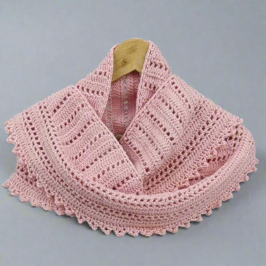 Looks Like Rain Ladies Shawlette Scarf Alpaca Wool - Jacaranda Country Crafts