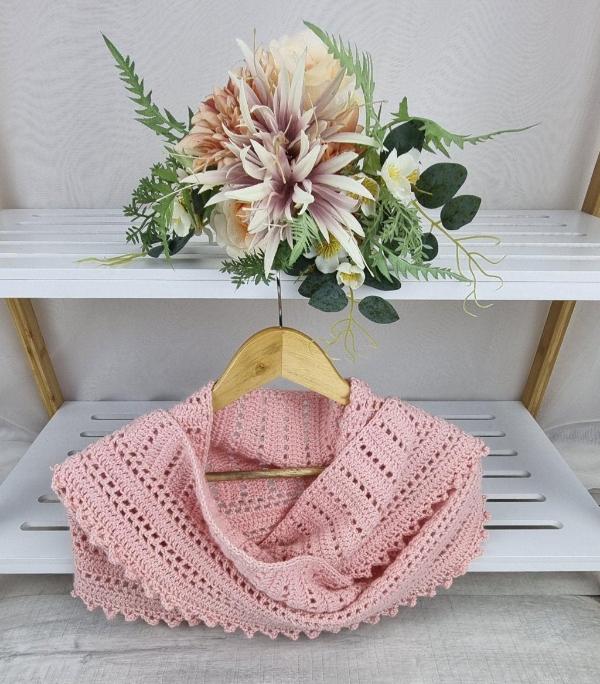 Looks Like Rain Ladies Shawlette Scarf Alpaca Wool - Jacaranda Country Crafts