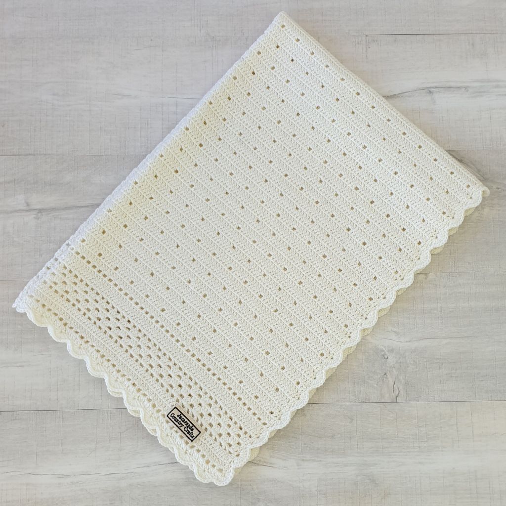 Vintage Pattern Australian Luxury Wool Baby Blanket - Jacaranda Country Crafts