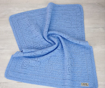 Tractor Australian Wool Baby Blanket - Jacaranda Country Crafts