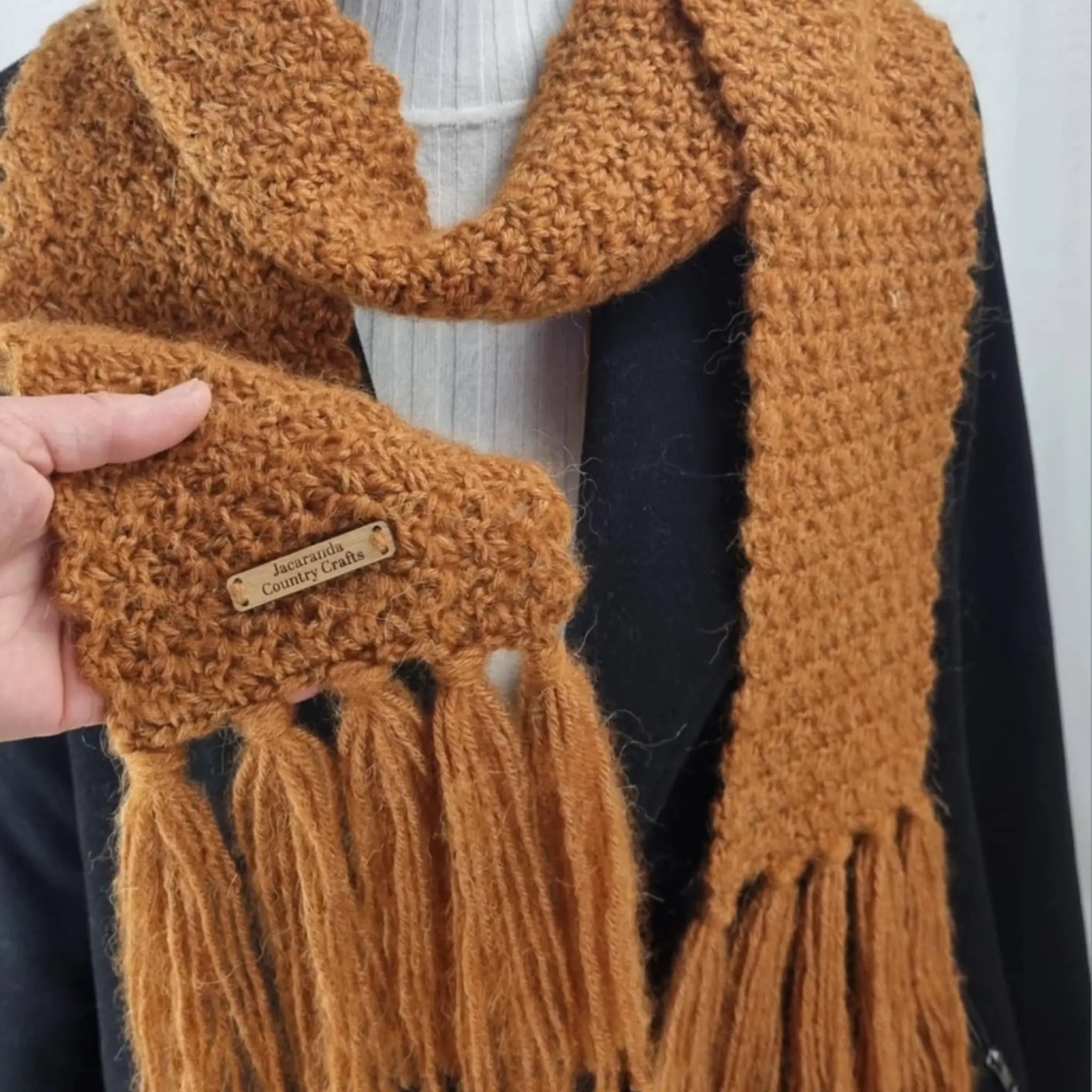 Handcrafted Cosy Comfort Scarf – Dreamy Luxury in Soft Australian Wool, Silk & Alpaca