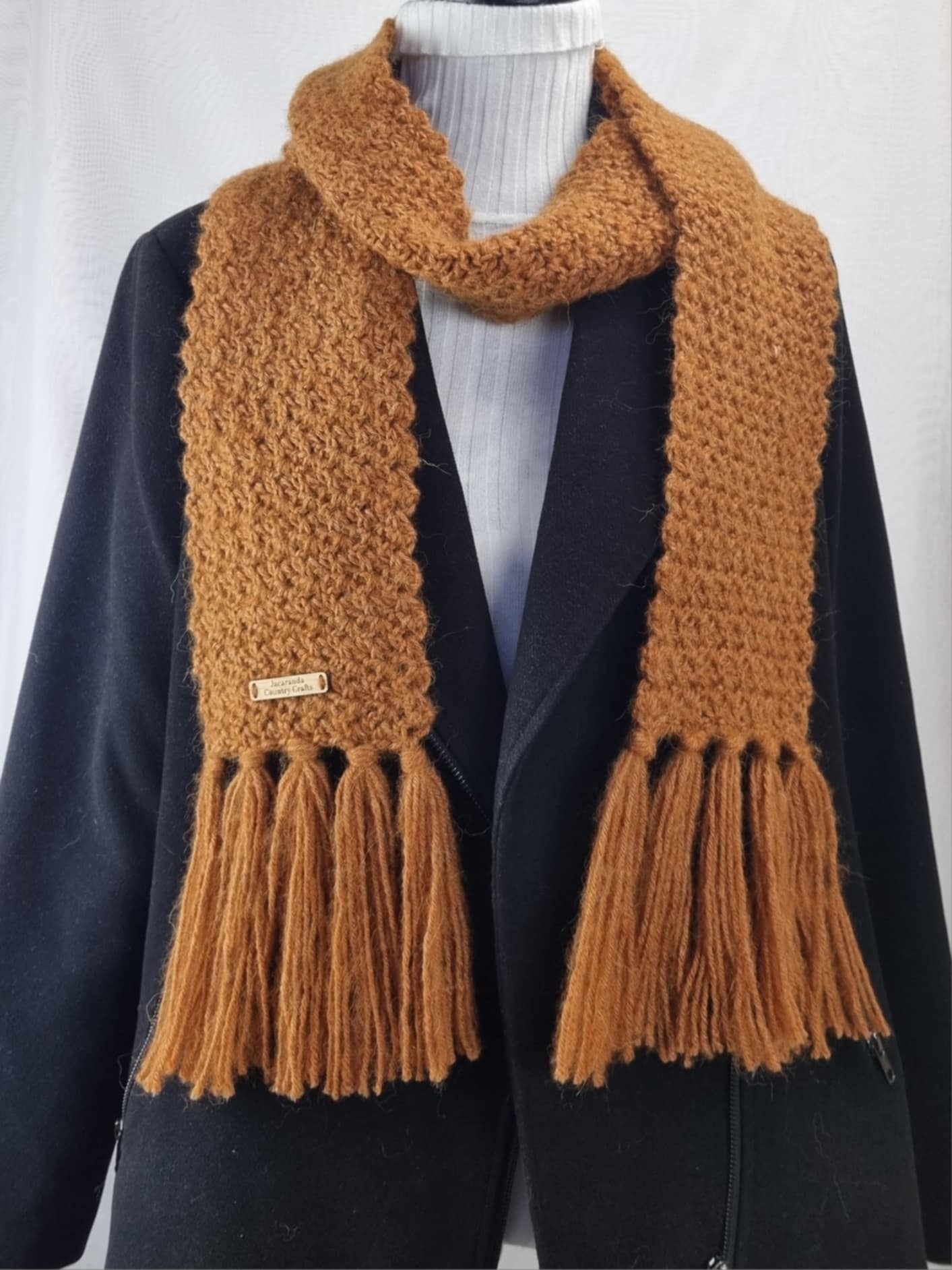 Handcrafted Cosy Comfort Scarf – Dreamy Luxury in Soft Australian Wool, Silk & Alpaca