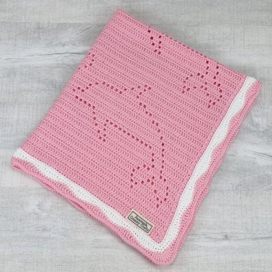 Dolphin Love Baby Blanket Australian Cotton - Jacaranda Country Crafts