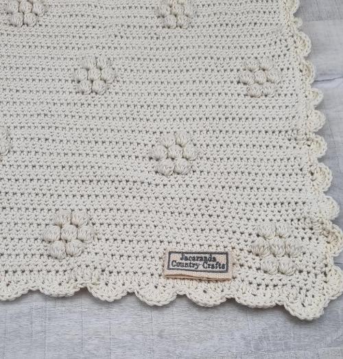 Summer Flowers Australian Cotton Baby Blanket Gift - Jacaranda Country Crafts