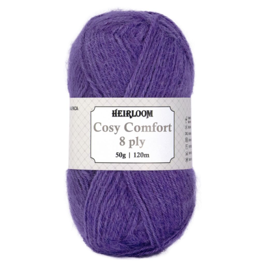 Heirloom Cosy Comfort 8 Ply - Jacaranda Country Crafts