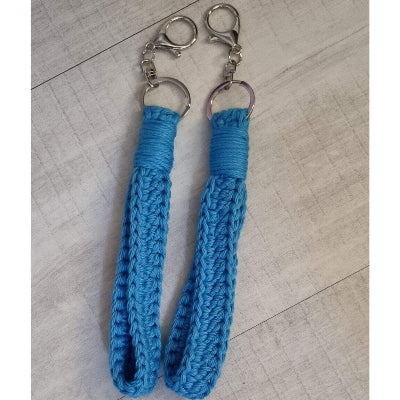 Keyring Wrist Band Wrist Strap- Handmade - Jacaranda Country Crafts