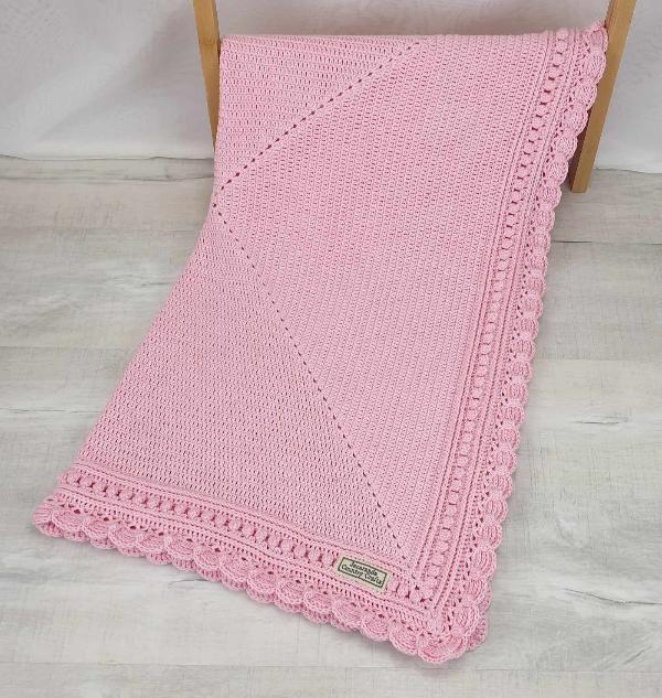 Magnolia Baby Blanket Australian Wool - Jacaranda Country Crafts