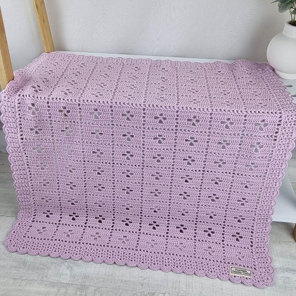 Call the Midwife Pink Merino Baby Blanket - Jacaranda Country Crafts