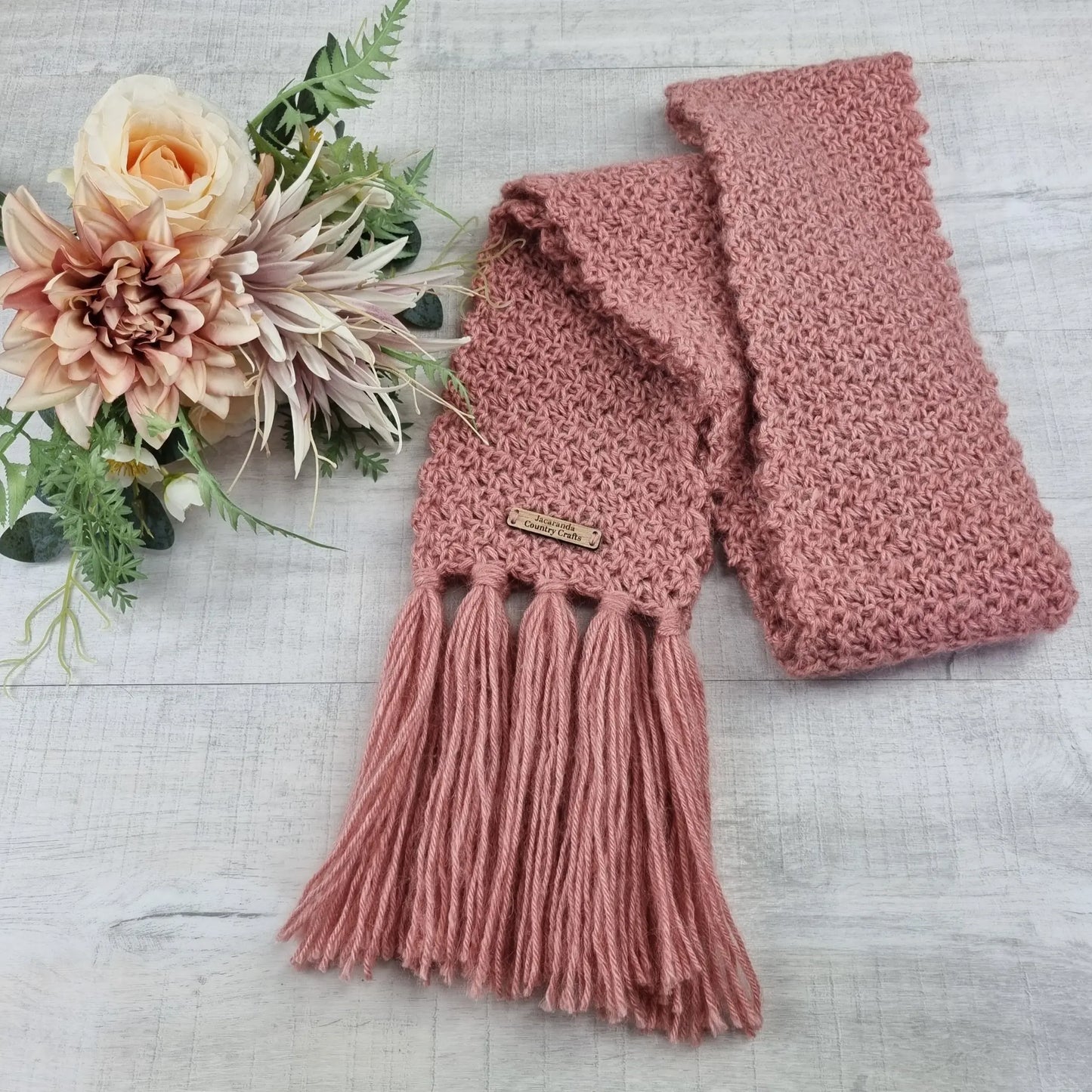 Handcrafted Cosy Comfort Scarf – Dreamy Luxury in Soft Australian Wool, Silk & Alpaca