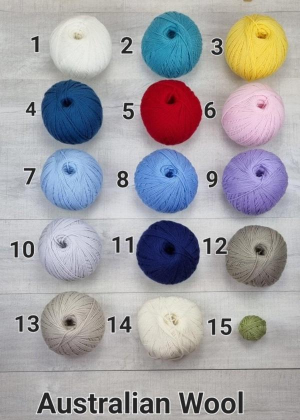 Little Hearts Baby Blanket Cot Sized Australian Wool - Jacaranda Country Crafts
