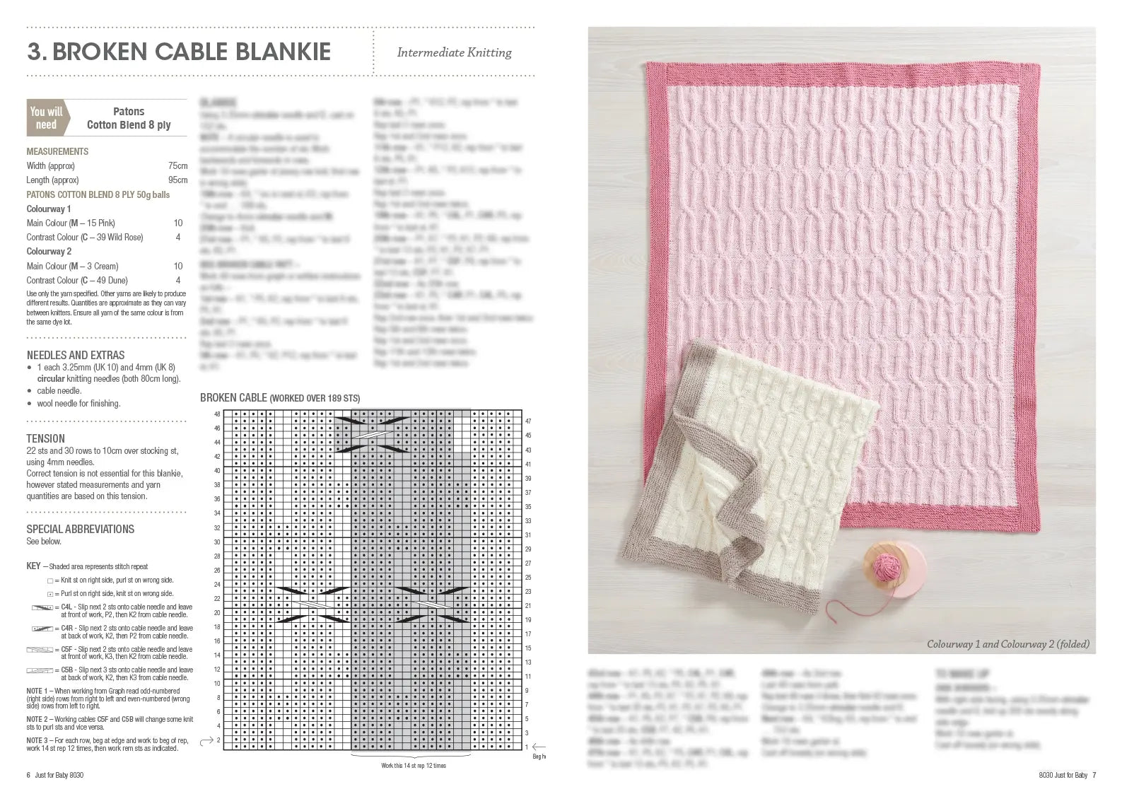 Just for Baby | Printed Knitting Pattern Book | Cotton Blend 8 Ply Baby Knits