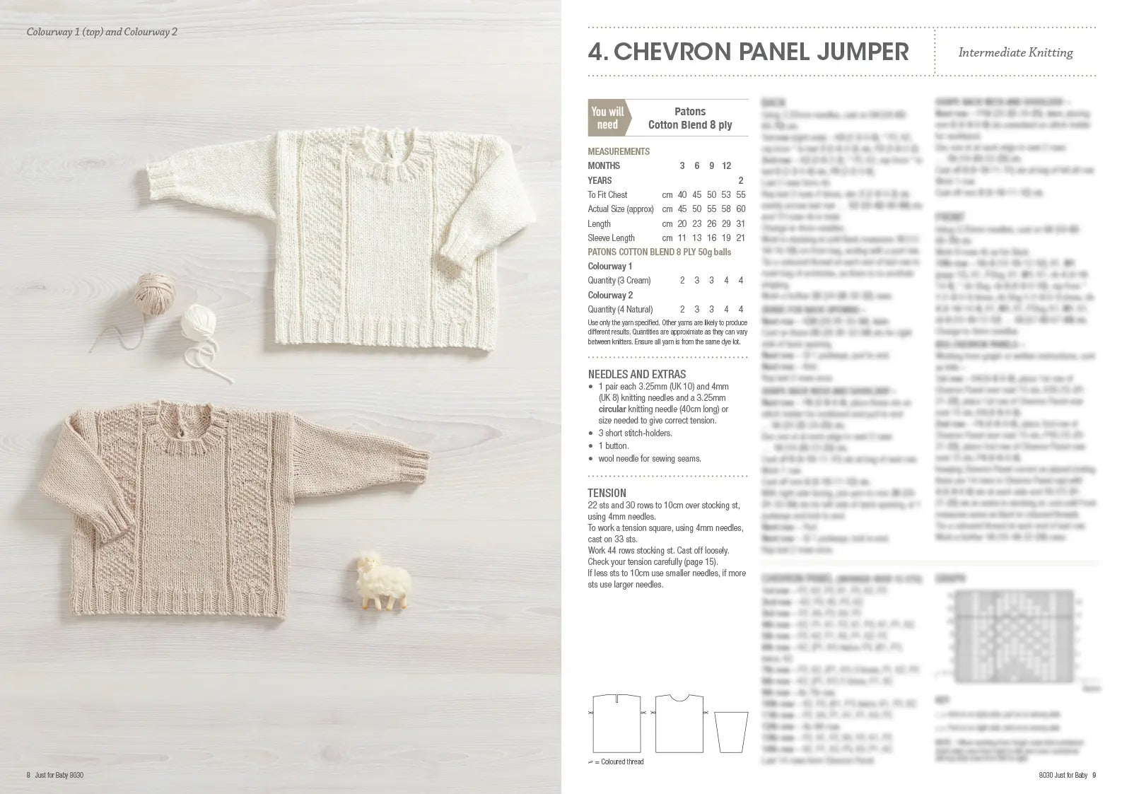 Just for Baby | Printed Knitting Pattern Book | Cotton Blend 8 Ply Baby Knits