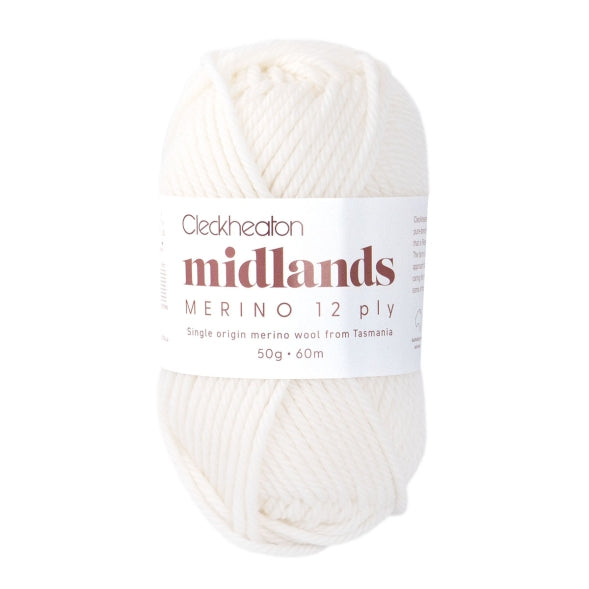 Cleckheaton Midlands Merino Wool 12 Ply - Soft and Cosy Premium Australian Yarn