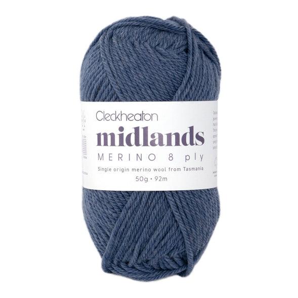 Cleckheaton Midlands Merino 8 Ply Yarn - Jacaranda Country Crafts