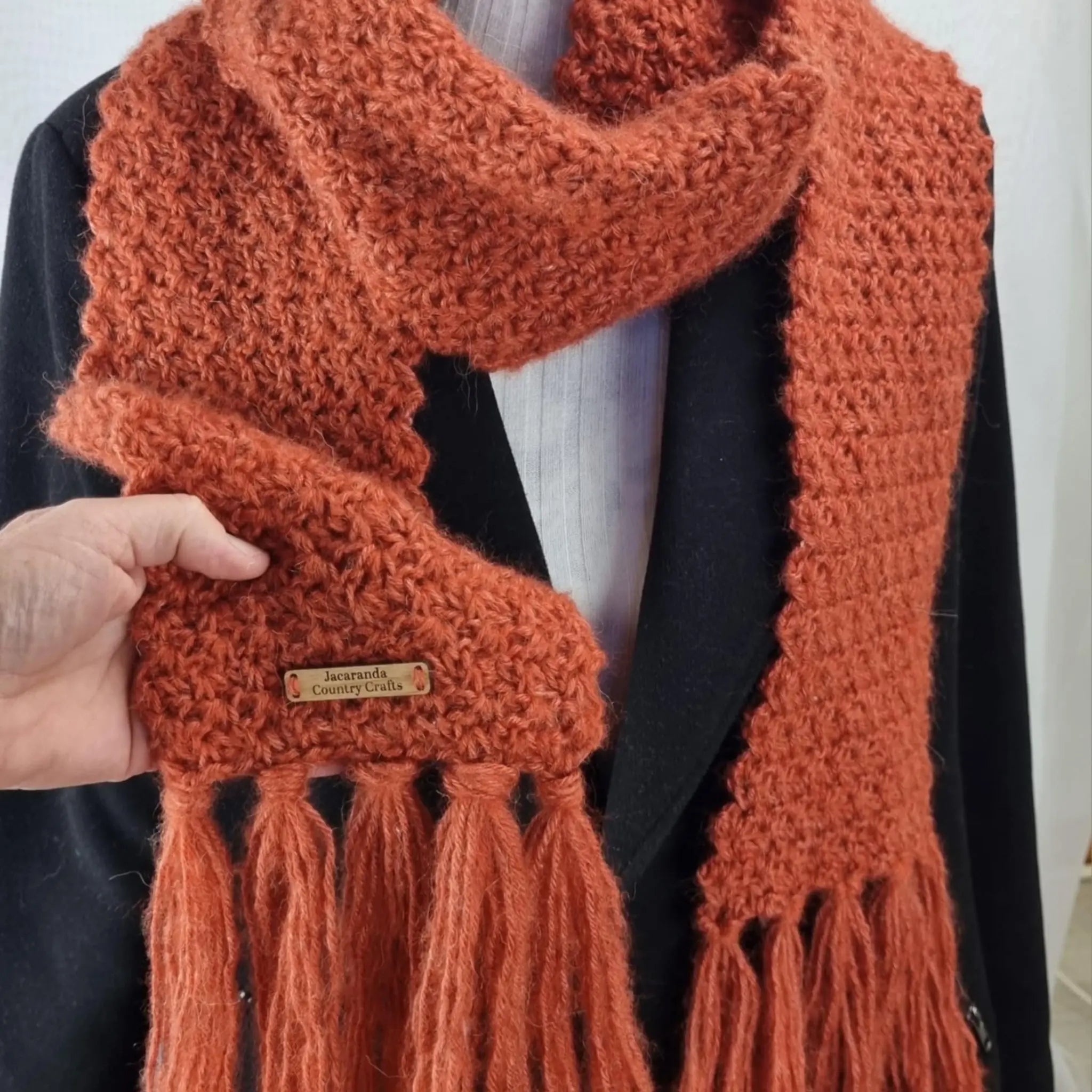 Handcrafted Cosy Comfort Scarf – Dreamy Luxury in Soft Australian Wool, Silk & Alpaca