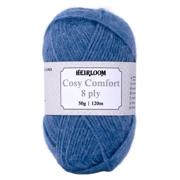 Heirloom Cosy Comfort 8-Ply Yarn – Soft Warm Wool Blend for Crochet & Knitting (Australia)