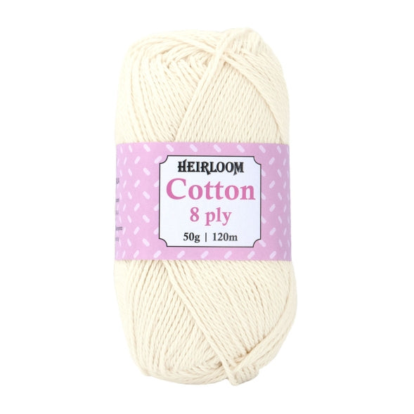 Heirloom Cotton 8 Ply - Jacaranda Country Crafts