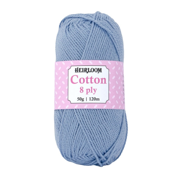 Heirloom Cotton 8 Ply - Jacaranda Country Crafts
