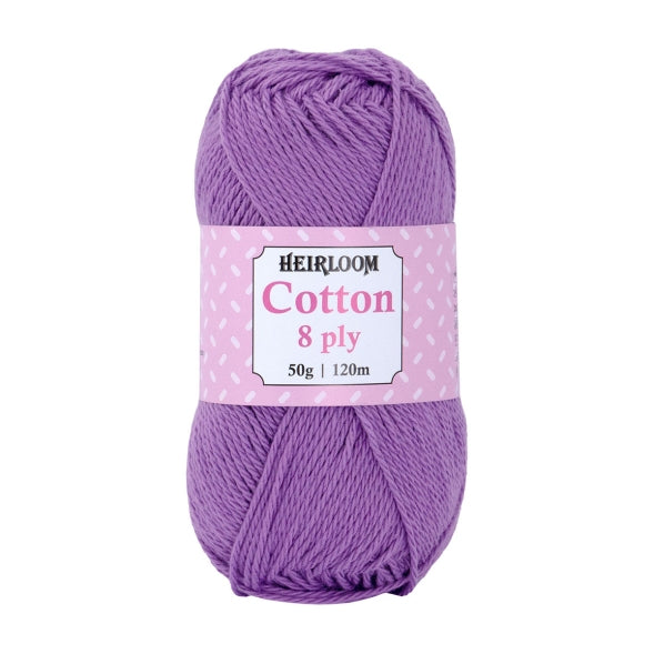 Heirloom Cotton 8 Ply - Jacaranda Country Crafts