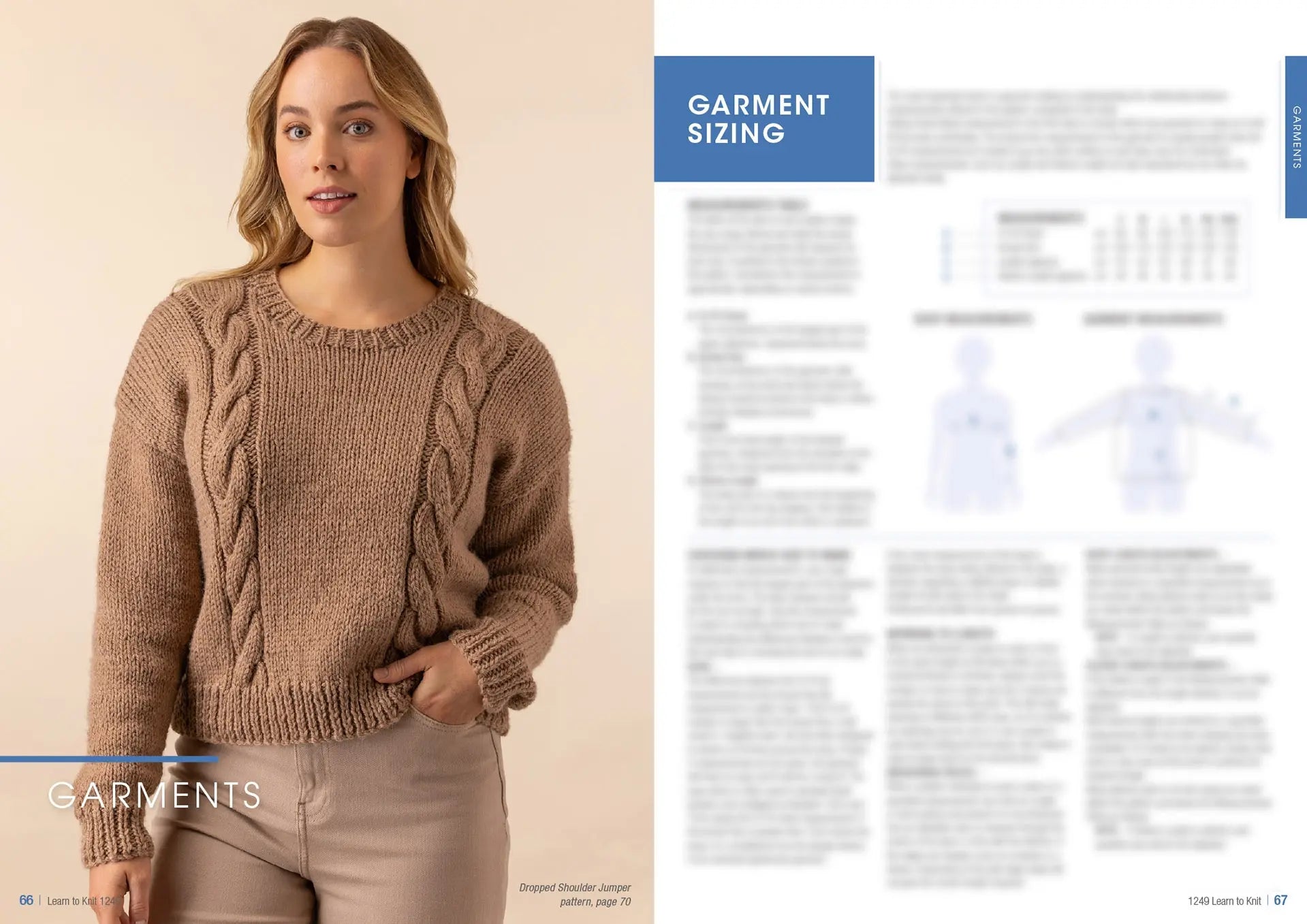 Learn to Knit Book 1249 | Printed Patterns Beginner Knitting Guide & Projects