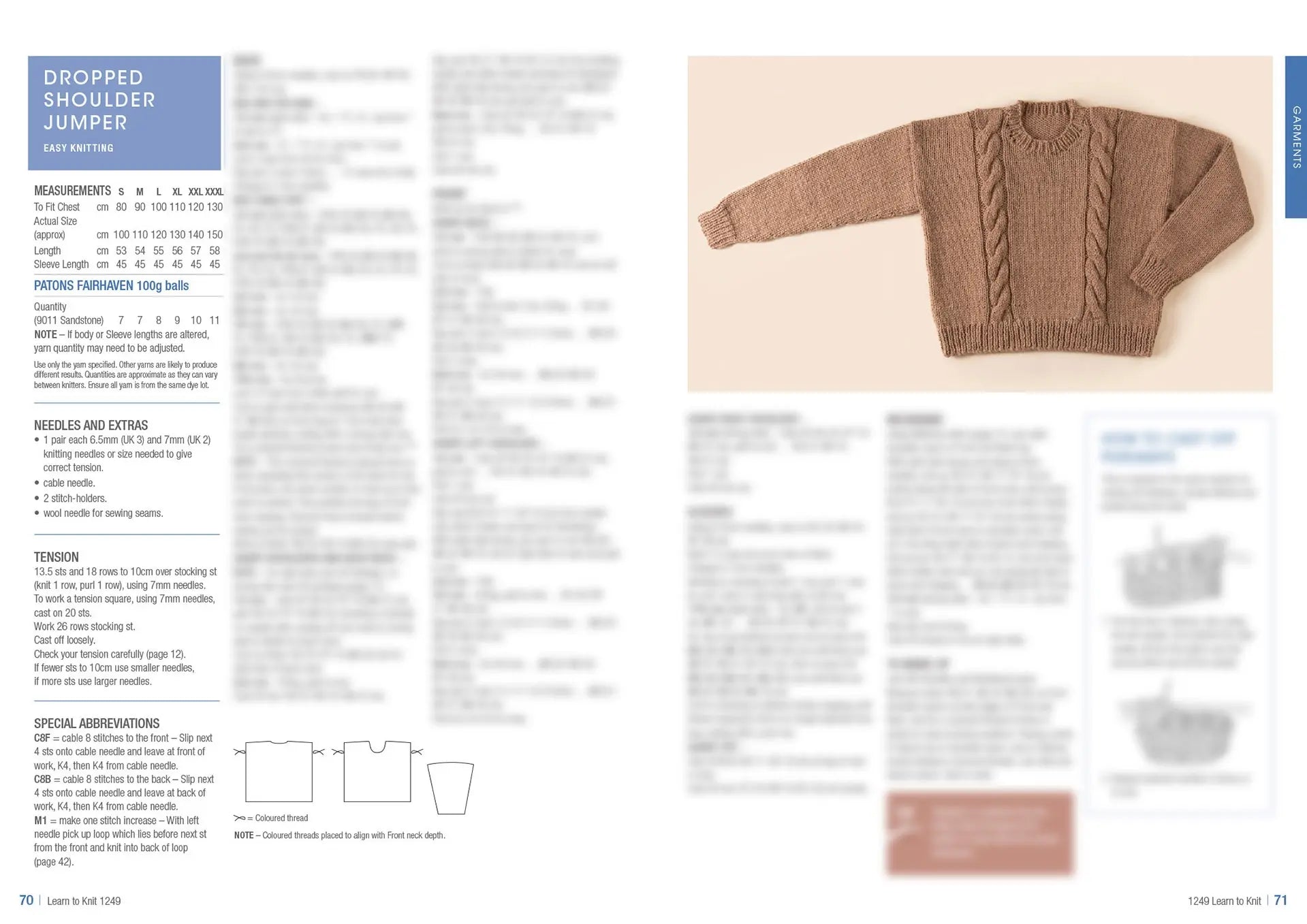 Learn to Knit Book 1249 | Printed Patterns Beginner Knitting Guide & Projects