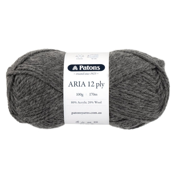 Premium Patons Aria 12-Ply Acrylic Blend Yarn for Knitting & Crochet – Soft & Durable (Australia)