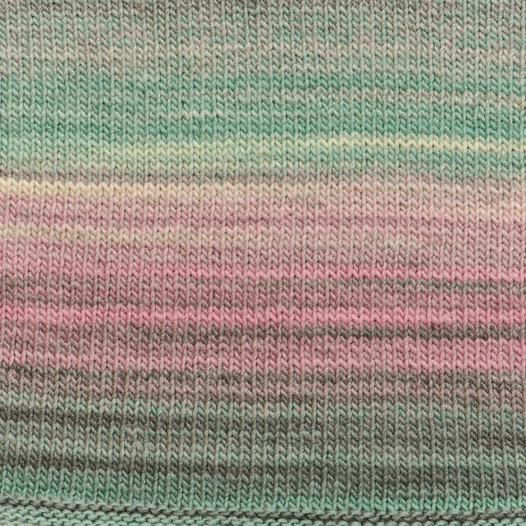 Close-up of striped fabric with pastel colors