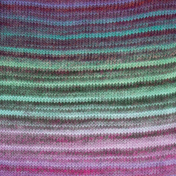 Multicolored striped fabric pattern