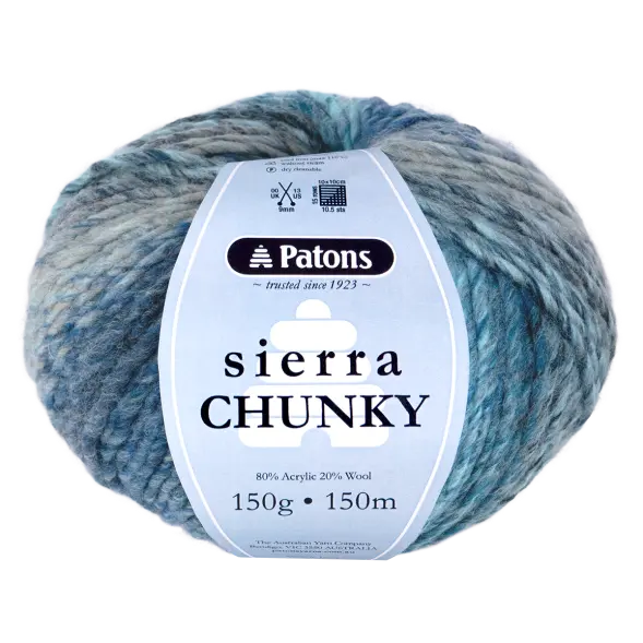 Patons Sierra Chunky Yarn – Soft Wool Blend Knitting & Crochet Yarn Australia