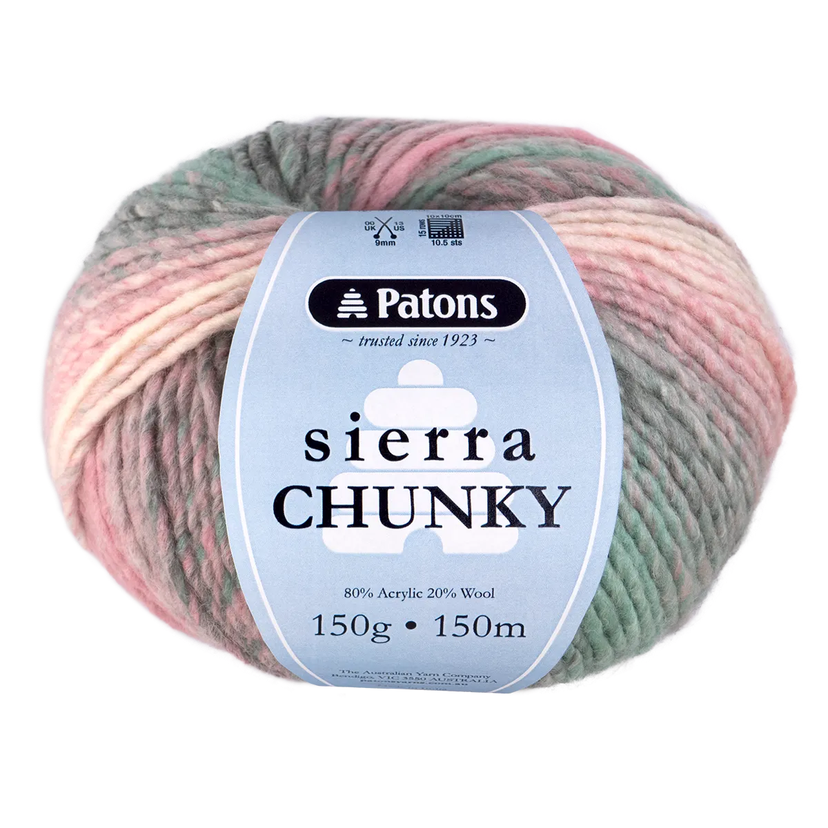 Patons Sierra Chunky Yarn – Soft Wool Blend Knitting & Crochet Yarn Australia