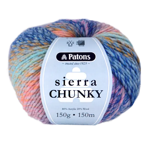 Patons Sierra Chunky Yarn – Soft Wool Blend Knitting & Crochet Yarn Australia