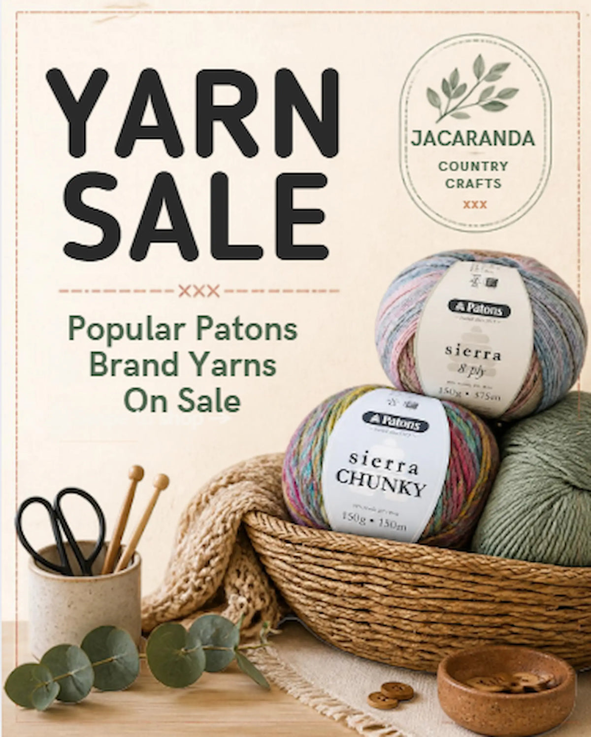 Yarn & Craft Sale Australia - Jacaranda Country Crafts