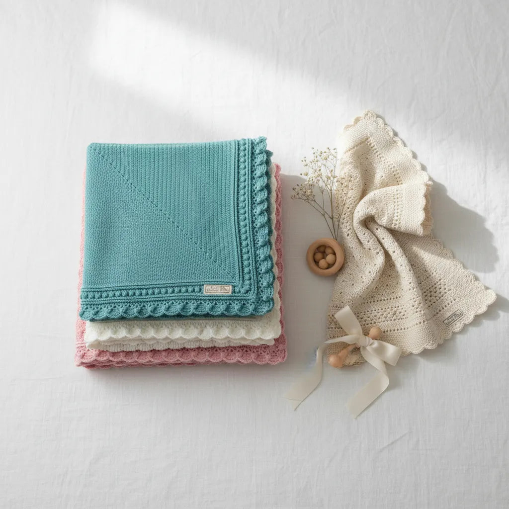 Cotton Baby Blankets 8 Ply