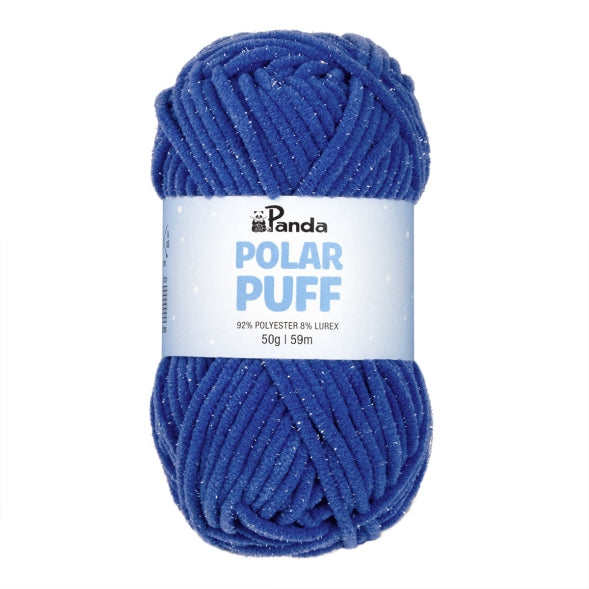 Panda Polar Puff Yarn – Soft Sparkly Chenille (50g)