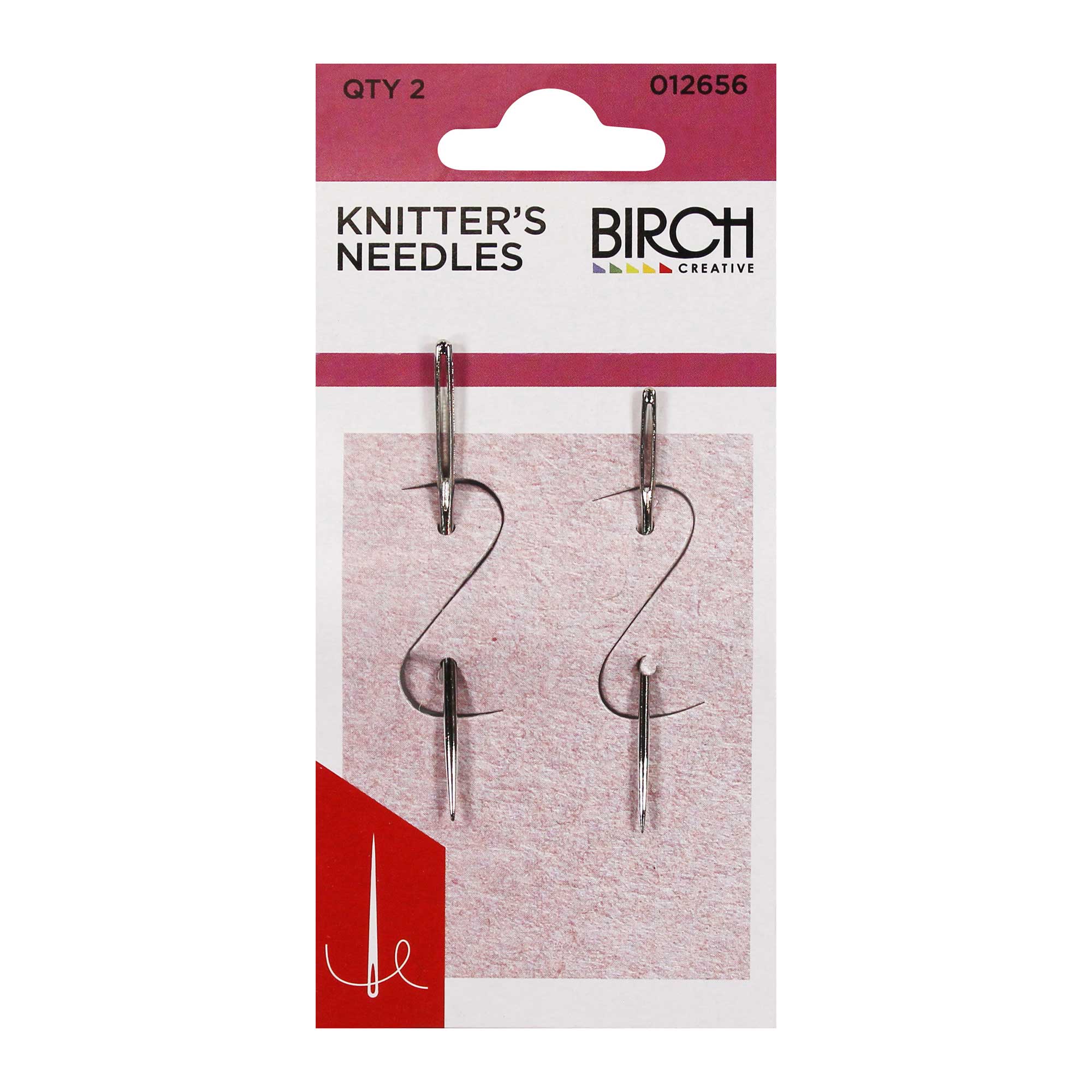 Birch Wool Needles Fine Point 2 Pack – Large & Small Yarn Sewing Needles