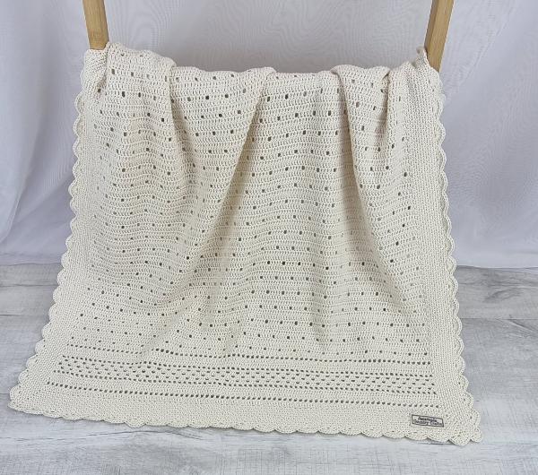 Vintage Pattern - Australian 8 ply Cotton Baby Blanket - Jacaranda Country Crafts