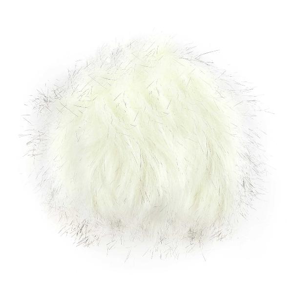 POM POM 5″ Grey Natural Black and Ivory - Jacaranda Country Crafts