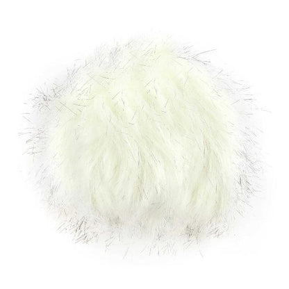 POM POM 5″ Grey Natural Black and Ivory - Jacaranda Country Crafts
