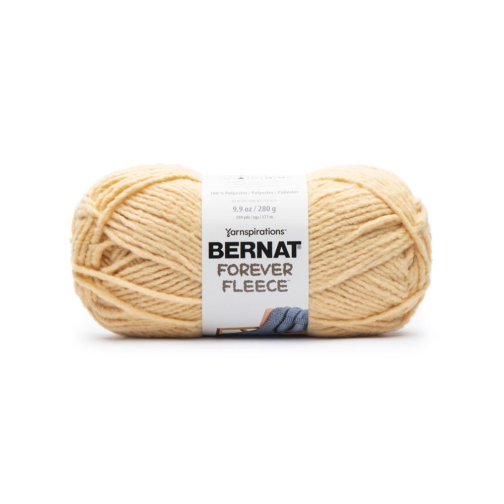 Bernat Forever Fleece Chunky Yarn 280g – Super Soft Plush Polyester Yarn for Knitting & Crochet
