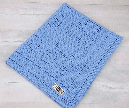 Tractor Australian Wool Baby Blanket - Jacaranda Country Crafts