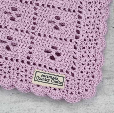 "Call the Midwife" Australian Merino Wool - Baby Blanket - In Stock - Jacaranda Country Crafts