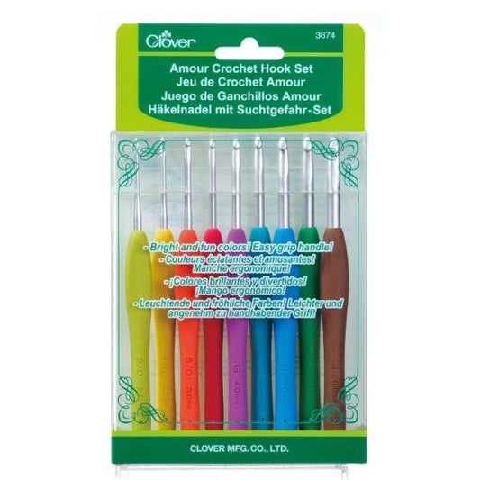 Clover Amour Crochet Hook Set of 9 Hooks