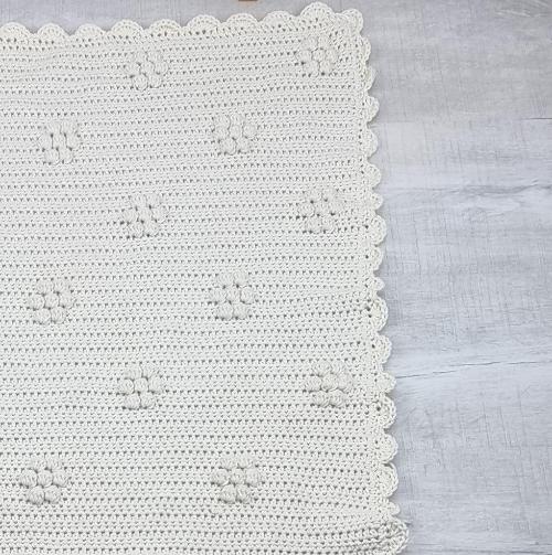 Summer Flowers Australian Cotton Baby Blanket Gift - Jacaranda Country Crafts