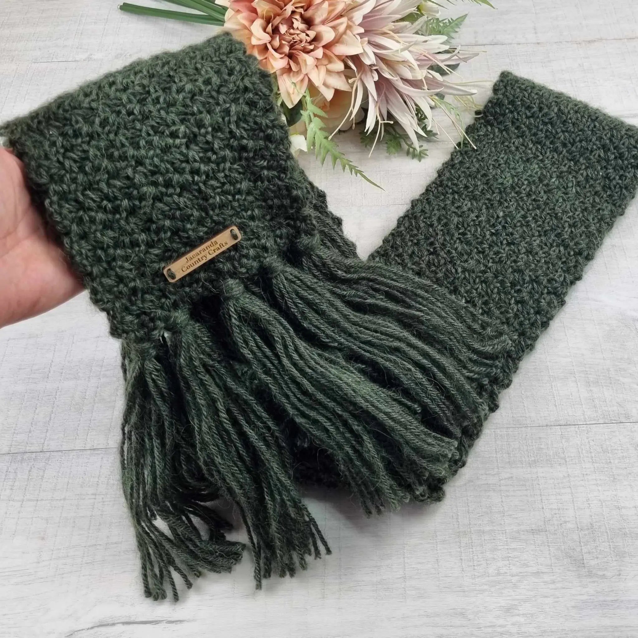 Handcrafted Cosy Comfort Scarf – Dreamy Luxury in Soft Australian Wool, Silk & Alpaca