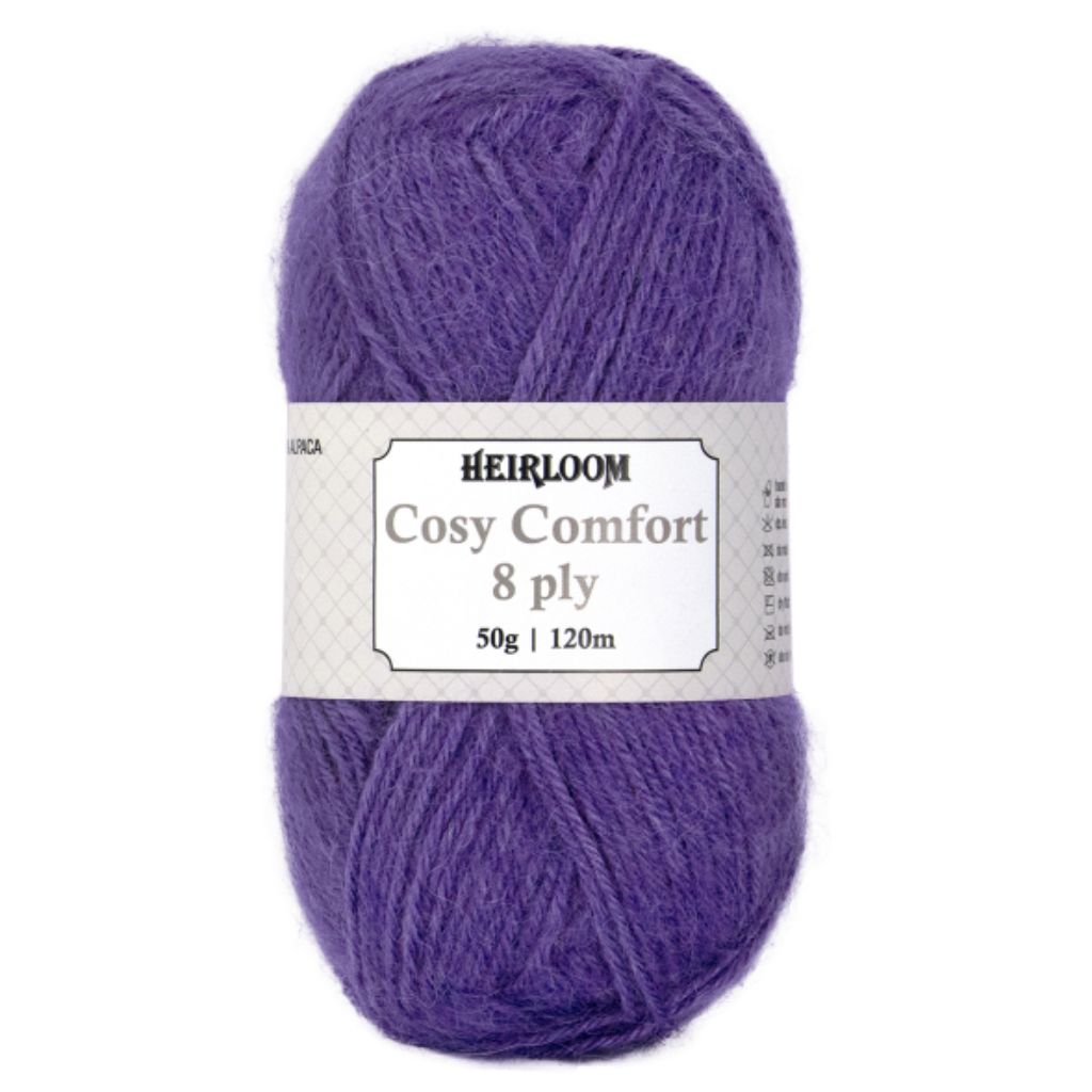 Heirloom Cosy Comfort 8 Ply - Jacaranda Country Crafts Yarn Shop