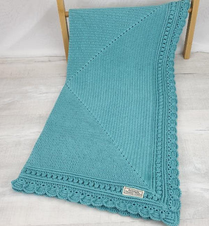 'Magnolia' Baby Blanket - Australian Cotton - Jacaranda Country Crafts